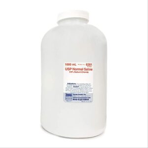sterile 0.9 % saline solution 1000 mL